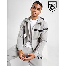 BOSS Stripe Saggy Hoodie - Grey - Mens