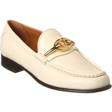 Valentino Shoes Valentino VLogo Leather Loafer - White