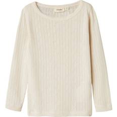 Lil'Atelier Rachel Slim Fit LS Top - Turtledove (13236726)