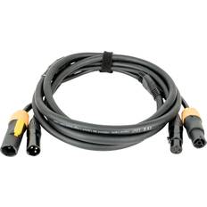 Cables DAP FP22 Hybrid Power Pro True & 3-pin XLR Cable 1.5 m 1.5m