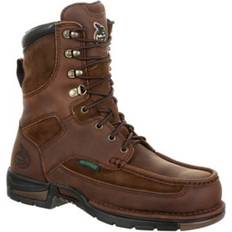 Boots Georgia Boot Athens Round Toe Waterproof Lace-Up Boots - Brown