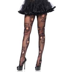 Collants Leg Avenue Plus Size Day of the Dead Tights - Black