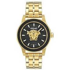 Versace Medusa Black & Gold-Tone Bracelet