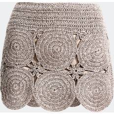 Falda corta - Plata Faldas Simon Miller Beep Beep Mini Skirt - Satellite Silver