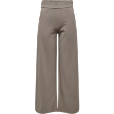 Only Jdylouisville High Waist Trousers - Brown/Driftwood