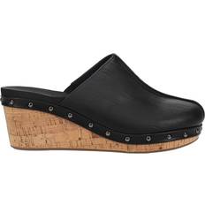 Faux Leather Clogs Marley EVA Foam Platform Wedge Sandals - Black