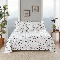 Textiles Woolrich Full Cotton Flannel Set 91 x 96 x 0.13 in Bed Sheet Green (243.84x205.74cm)
