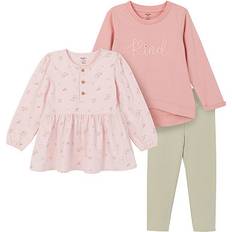 Spandex Other Sets Gerber Toddler Girls Legging Set 3-pc - Pink