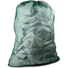 Handy Laundry Commercial Mesh Bag Sturdy Mesh Material with Drawstring Closure. Ideal Machine Washable Mesh Bag for Factories, College, Dorm and Apartment Dwellers. (24" x 36" Green)