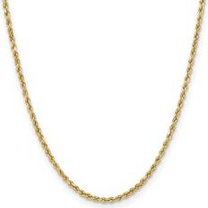 Diamond-Cut Rope 10k Yellow Gold Chain Necklace 3mm