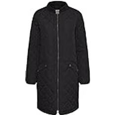 Hvid Frakker Cream Overgangsfrakke Arwen Pitch Black