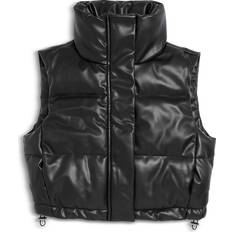 Girls Vests Katiejnyc Girls' Tween Jenny Puffer Vest Big Kid Black (7-8)