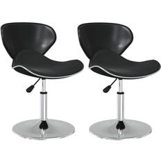 vidaXL 335120 Black Köksstol 76cm 2st