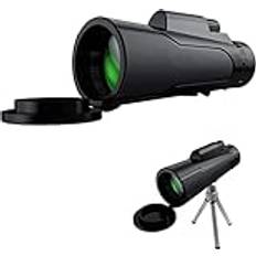 Binoculars & Telescopes Hcpzl 12 x 50 HD monokulärt teleskop för vuxna. Vattentätt monokulärt teleskop med smartphonehållare och stativprisma för fågelskådning camping jakt konsert resa fotbollskådning