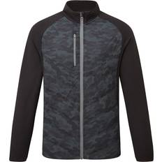 Sunderland Davos Padded Thermal Golf Wind Jacket Black Camo/Gunmetal