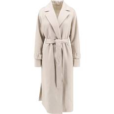 Hvite Kåper & Frakker Brunello Cucinelli Coat Woman color Yellow Cream