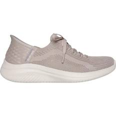 Skechers 46 ½ Løbesko Skechers Ultra Flex 3.0 Brilliant Hands Free Slip-Ins - Taupe