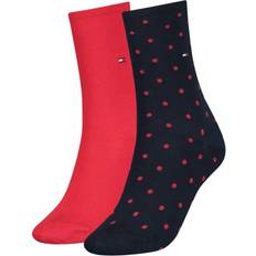 Tommy Hilfiger Women Socks Tommy Hilfiger Dot Crew Socks Pack Ladies Red