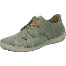 Rieker Oxford Rieker Snøresko 52528 - Beige/Pastelgrøn