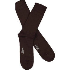 Topeco Strumpor Topeco Solid Mercerized Cotton Socks - Dark Brown