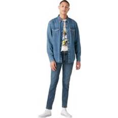 Wrangler Uomo Camicie Wrangler Hemd deux poches 27mw Bleu