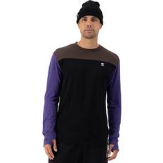 Lilla T-shirts Mons Royale Yotei Long Sleeve - Violet/Cedar/Black