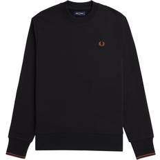 Fred Perry Herre - Sweatshirts Sweatere Fred Perry Mens Crew Neck Sweatshirt Black