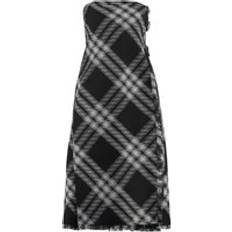 Burberry Kjoler Burberry Off-the-Shoulder Midi Kjole Uld - Sort