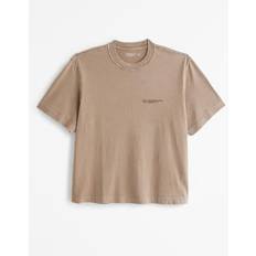 Abercrombie & Fitch Men's Vintage-Inspired Logo Tee in Umber