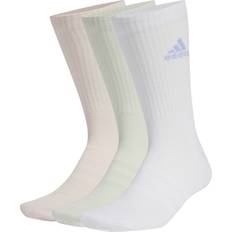 Lino Ropa Adidas Cushioned Crew Socks 3-packs - White/Sandy Pink/Linen Green