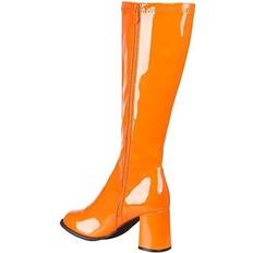 Orange Boots Boland Ladies 1960s Retro GoGo Boots Orange