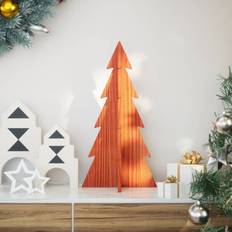 Brown Christmas Trees vidaXL Wooden 59.5 cm - Wax Brown Christmas Tree