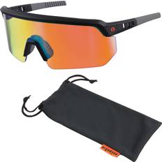 Orange Eye Protections Ergodyne Skullerz AEGIR Safety Sunglasses, Mirrored Lens, ANSI z87.1