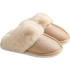 Shein New Thick Woolen Home Slippers, Men's And Women's Warm And Comfortable Anti-Slip Indoor Slippers With Closed Toes