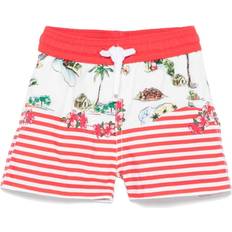 Red Swim Shorts Patachou striped swim shorts kids Polyester/Polyester Red