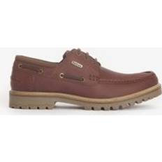 Barbour 40 Oxford Barbour Basalt Leather Boats Shoes Brown