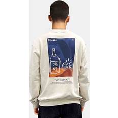 Woodbird Sweatere Woodbird Wbcane Sip Crew Mand Off White Sweatshirts hos Magasin