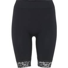 Decoy Long Shorts With Lace - Zwart