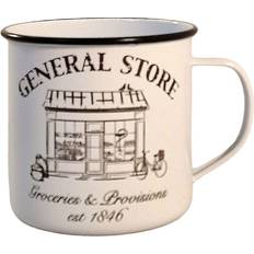 White General Store Tin Mug Cup