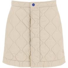Burberry Clothing Burberry Quilted Mini Skirt Woman - Beige