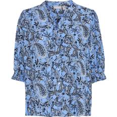 Fransa Skjorter Fransa Avery Skjorte, Hydrangea/Navy Blazer