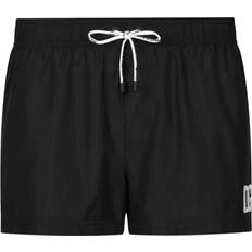 Dolce & Gabbana Swimwear Dolce & Gabbana Men's Logo Print Swim Shorts in Black M4F29TFUSFW Color N0000