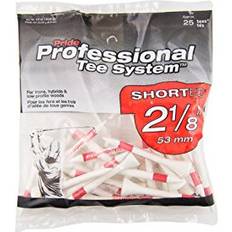 Pride Professional Tee System, 2-1/8 Shortee Tee, 25 Count Bags, Red on White