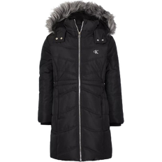 Girls - L Jackets Children's Clothing Calvin Klein Junior Hooded Puffer Jacket - Black (88051111)