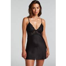 Hunkemöller Kjoler Hunkemöller Slipdress Satin - Schwarz