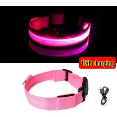 Pets Maxpower Led Dog Collar Light XL - Pink USB Charging