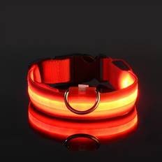 Pets Maxpower Nylon LED Night Safety Dog Leash (xS) - Red