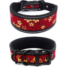 Pets Maxpower Reflective Puppy Big Dog Collar with Buckle - Set of 10