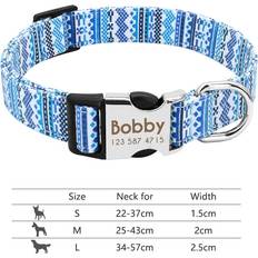 Pets Maxpower Adjustable Nylon Dog Collar L 217 - Blue