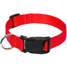 Pets Maxpower Nylon Webbing Dog Collar M - Red